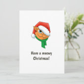 Kerst kat foto collage feestdagenkaart (Staand voorkant)