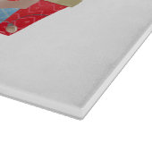 Kerst Kat Glassnijplank Snijplank (Hoek)