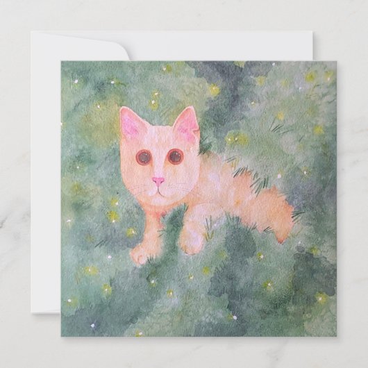 Kerst Kat Kaart (Voorkant)