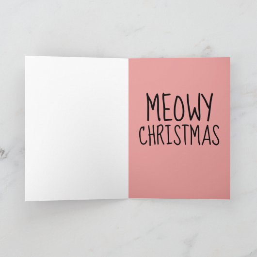 KERST KAT KAARTEN, PANDA KITTY KAART (Binnen)