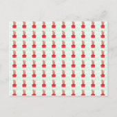 Kerst kat kitten patroon feestdagenkaart (Voorkant)