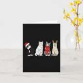 Kerst Kat Leuk Kat Liefhebbers Kat Mam Kat Pap Kaart (Gele Bloem)