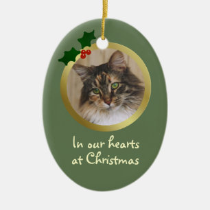 Kerst Kat Memorial Ornament