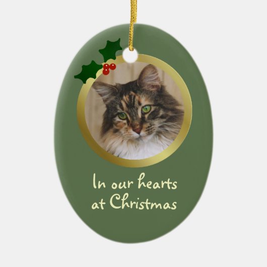  Kerst Kat Memorial Ornament (Voorkant)