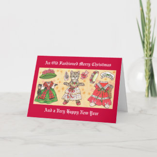 Kerst Kat Papier pop Kaart