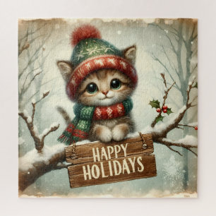Kerst Kat puzzel