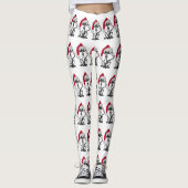 Kerst Kat Vakantie Leggings (Voorkant)