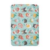 Kerst Katten In Vakantie Truien Patroon Badmat (Voorkant Verticaal)