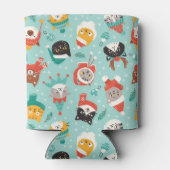 Kerst Katten In Vakantie Truien Patroon Blikjeskoeler (Achterkant)