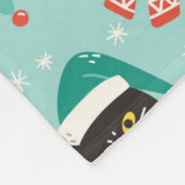 Kerst Katten In Vakantie Truien Patroon Fleece Deken (Hoek)
