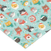 Kerst Katten In Vakantie Truien Patroon Korte Tafelloper (Hoek)