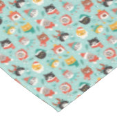 Kerst Katten In Vakantie Truien Patroon Tafelkleed (Gekanteld)