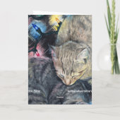 Kerst Katten Kaart (Achterkant)