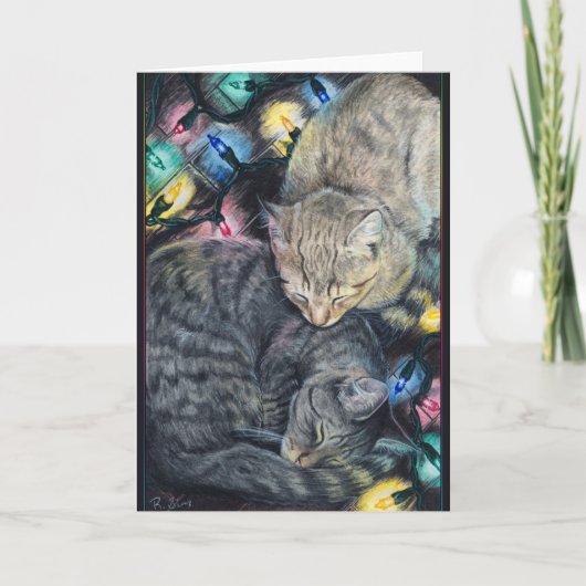 Kerst Katten Kaart (Voorkant)