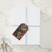 Kerst Katten Label Bij het Spel Cadeaulabel (Met Touw)