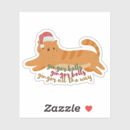 Kerst Katten Puns: Katten Allemaal Sticker