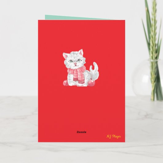 Kerst Kattenkasteel 2 Kaart (Achterkant)