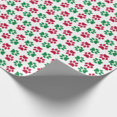 Kerst kattenpootjes inpakpapier (Hoek)