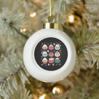 Kerst Kawaii Ornament Kneedjes Xmas Feestdag