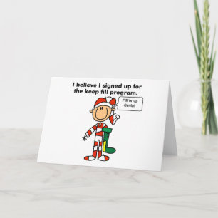 Kerst Keep Fill Program T-shirts en cadeaus Feestdagen Kaart