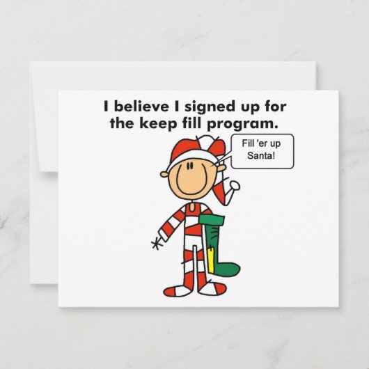 Kerst Keep Fill Programma Tshirts en Geschenken (Voorkant)