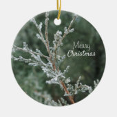 Kerst-keramisch keramisch keramisch zeenbeen ornament (Voorkant)