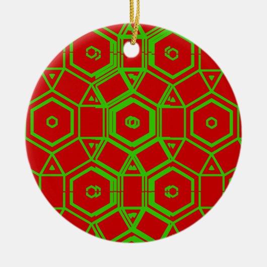 kerst keramisch ornament (Voorkant)
