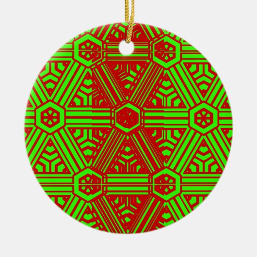 kerst keramisch ornament (Voorkant)