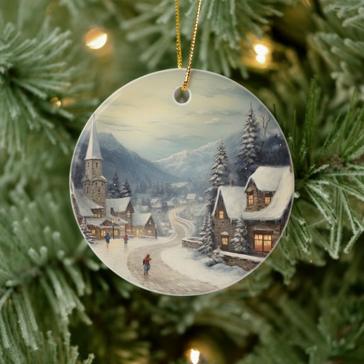 kerst keramisch ornament (Boom)