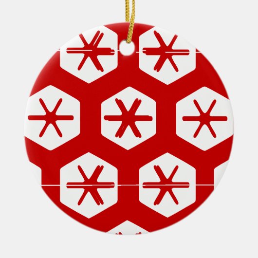 kerst keramisch ornament (Voorkant)