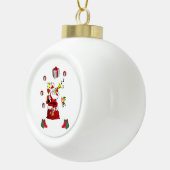 Kerst keramische bal ornament, Sinterklaas Ornament (Rechts)
