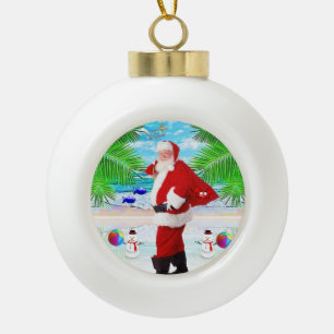 Kerst keramische bal ornament, Sinterklaas Ornament