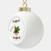 Kerst Keramische Balornament, Kerst Kaars Bal Ornament (Rechts)