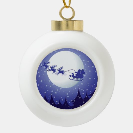 Kerst Keramische Balornament, Sinterklaas Bal Ornament (Voorkant)