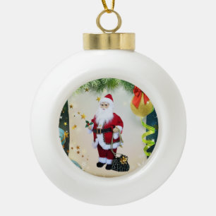 Kerst keramische balornament, Sinterklaas Bal Ornament