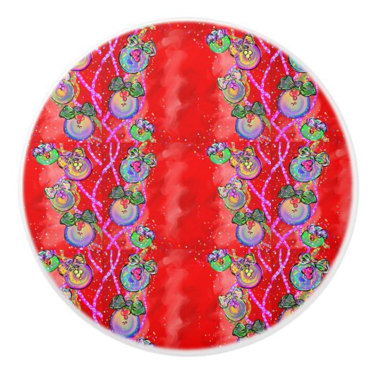 KERST   KERAMISCHE KNOP (Voorkant)