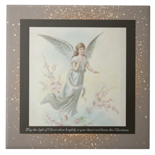  Kerst Keramische Tegel + wensen Tegeltje (Voorkant)