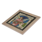  Kerst Keramische Tegel + wensen Tegeltje (Zijkant)