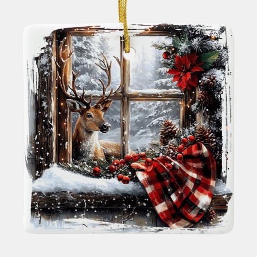 Kerst Keramische Versiering Keramisch Ornament (Voorkant)