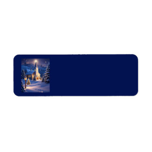 Kerst Kerk Adresetiketten Etiket