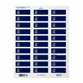 Kerst Kerk Adresetiketten Etiket (Full Sheet)