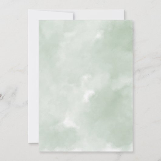 Kerst Kerk Deur Winter Bruiloft Paar Douche Kaart (Achterkant)