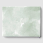 Kerst Kerk Deur Winter Scène Bruiloft Gastenboek (Achterkant)