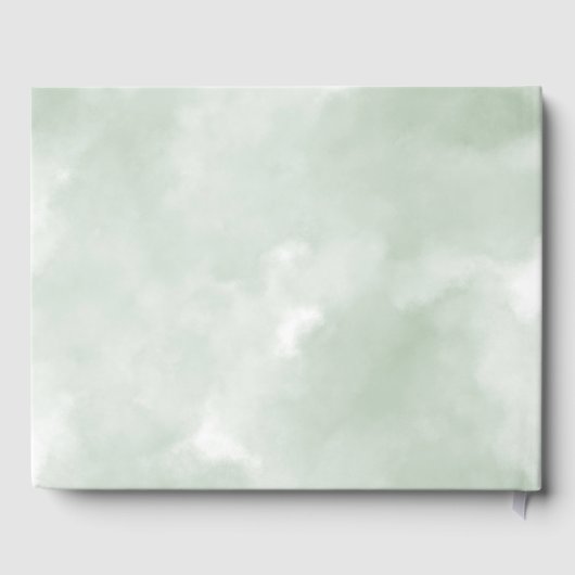 Kerst Kerk Deur Winter Scène Bruiloft Gastenboek (Achterkant)