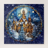 Kerst Kerk Puzzel Legpuzzel (Verticaal)