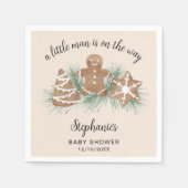 Kerst Kerkbrood Jongens Baby Shower Servet (Voorkant)