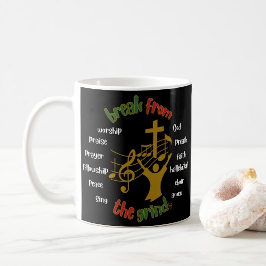 Kerst Kerkdienst BFTG Coffee Mok (Met donut)