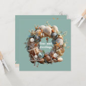 Kerst Kerkens Zeesterren Zanddollars Tropisch Kaart (Voorkant / Achterkant in situ)