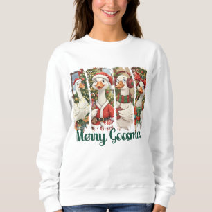 Kerst Kermis Cute Penseelstreek Gans Kerstmis Trui
