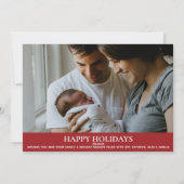 Kerst Kers Feest Foto Kaart (Achterkant)